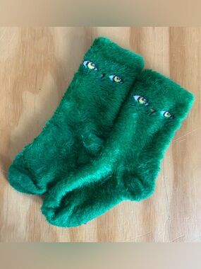Mini Rodini CAT FACE FUZZY SOCK 4-5T